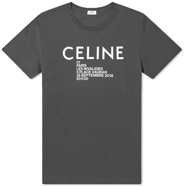 20AW【CELINE セリーヌTシャツ コピー】Celine Paris ロゴプリント 2X314864J 01OB